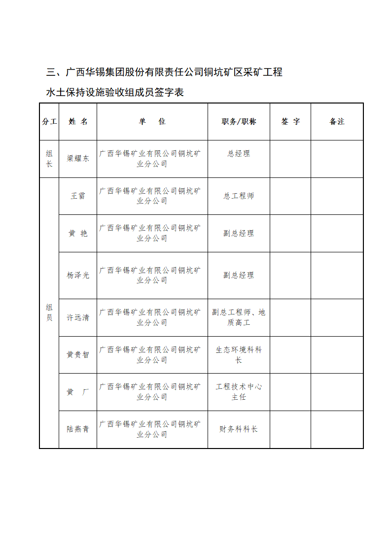 廣西華錫集團股份有限責任公司銅坑礦區(qū)采礦工程水土保持設(shè)施驗收鑒定書_06(1).png